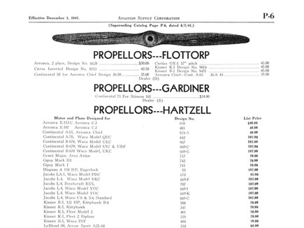 Hartzell Price List