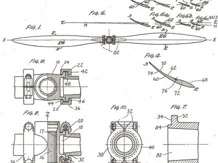 McCauley Solid Steel Blade DWG. SS 210 - patent