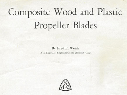 Composite Wood and  Plastic Propeller Blades